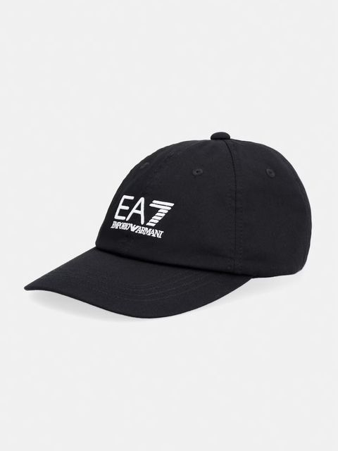 EA7 Emporio Armani czapka z daszkiem bawełniana - zdjęcie produktu nr 2
