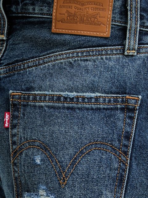 Levi's szorty jeansowe RIBCAGE A-LINE