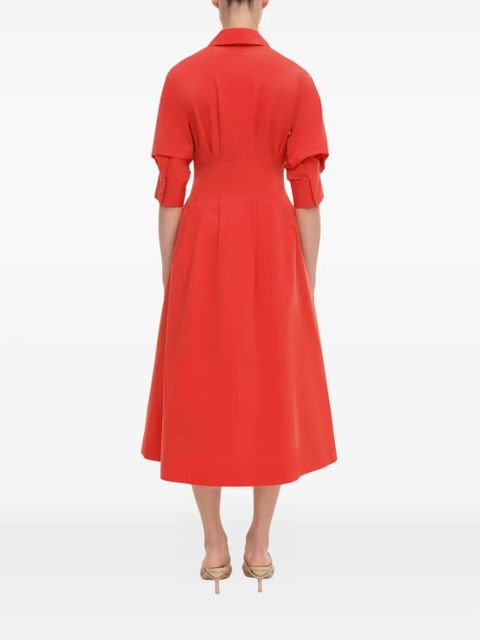 Simkhai shirt midi day dress - Red