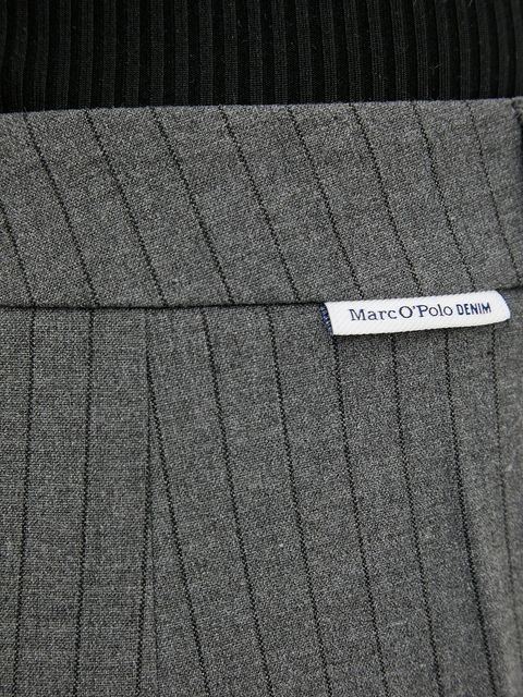 Marc O'Polo spodnie damskie kolor szary szerokie high waist 5000007623