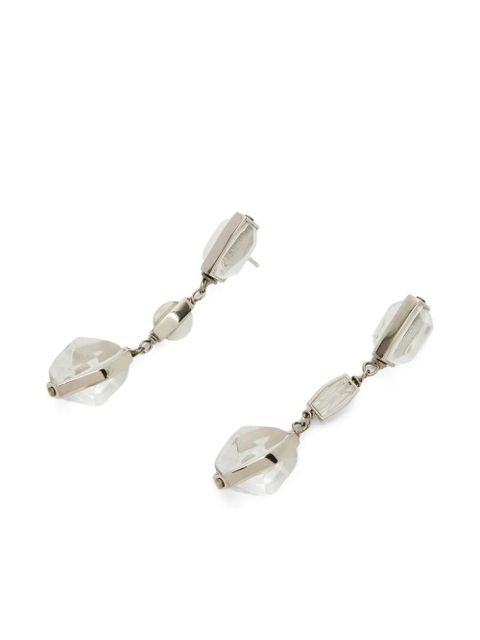 Jil Sander drop earrings - Silver