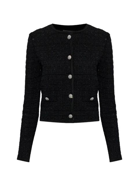 Alessandra Rich buttoned embellished jacket - Black - zdjęcie produktu nr 1