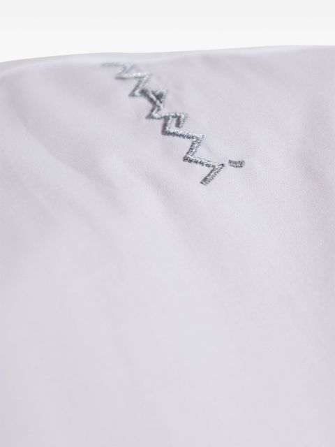 Marni logo-embroidered shirt dress - White