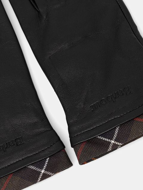 Barbour rękawiczki skórzane damskie kolor czarny LGL0048 - zdjęcie produktu nr 2