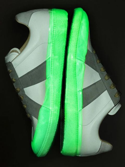 Maison Margiela leather panelled sneakers - White - zdjęcie produktu nr 2