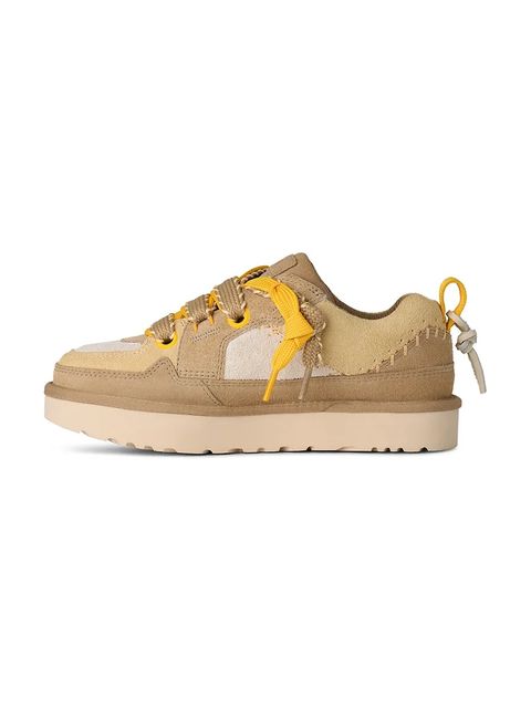 UGG sneakersy zamszowe Lo Lowmel Biarritz damskie kolor beżowy 1172710.MDSD