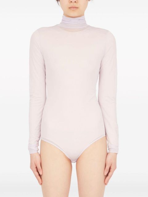 Maison Margiela four-stitch sheer bodysuit - Purple