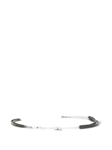 Givenchy double-buckle leather belt - Black - zdjęcie produktu nr 2