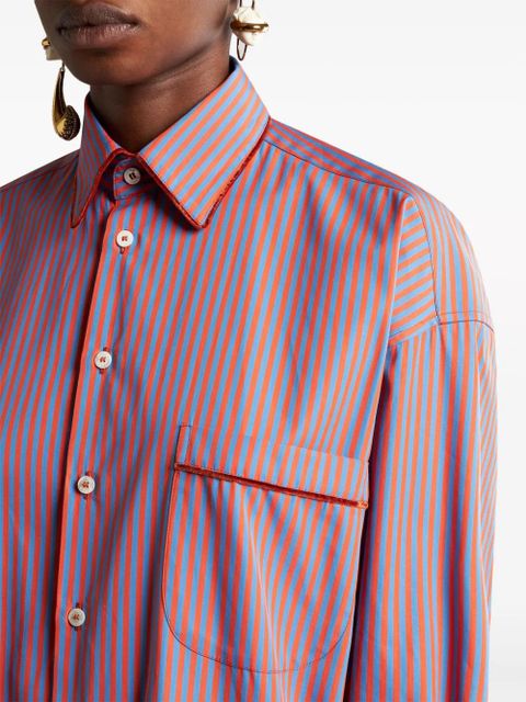 ETRO striped cotton shirt - Blue