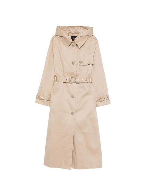 Maje belted hooded raincoat - Neutrals - zdjęcie produktu nr 1