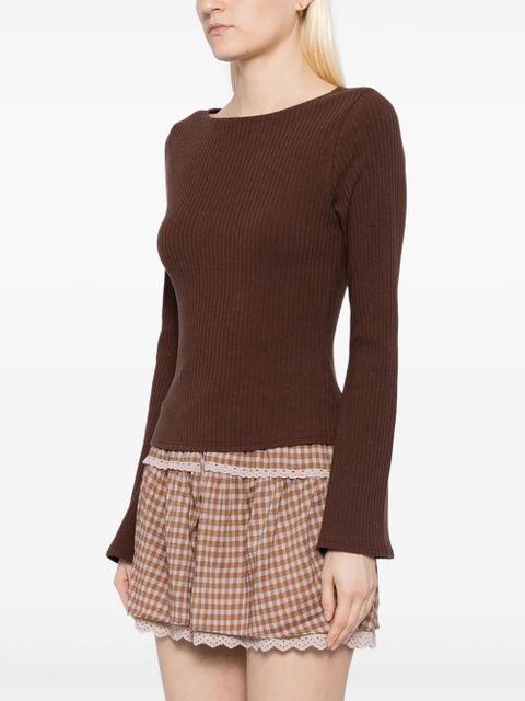 Reformation Millet knit-top - Brown