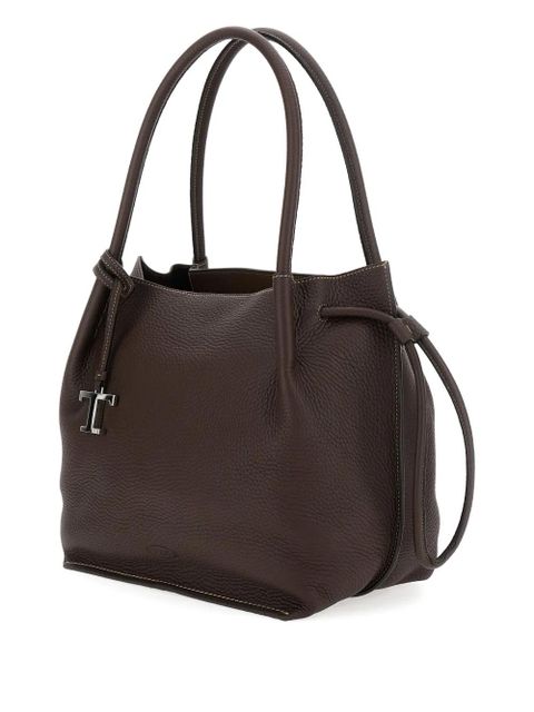 Tod's drawstring leather bucket bag - Brown - zdjęcie produktu nr 2