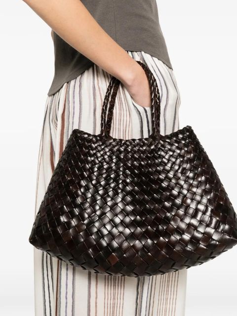 DRAGON DIFFUSION leather tote bag - Brown - zdjęcie produktu nr 2