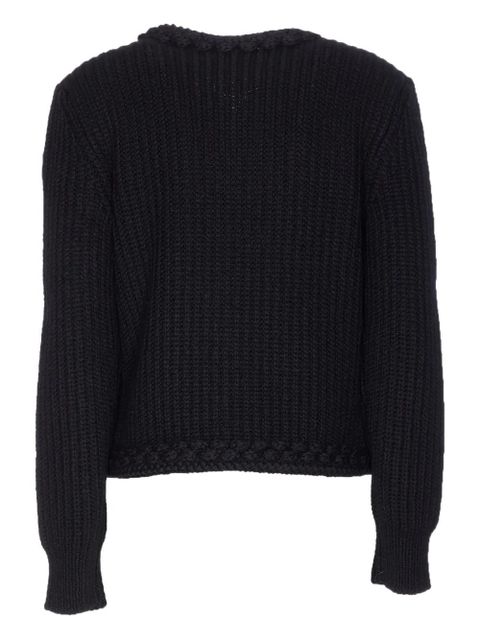 Moncler padded zip-up cardigan - Black