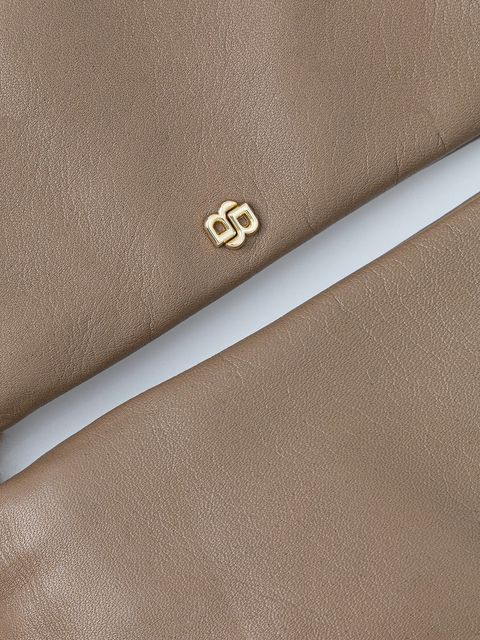 BOSS rękawiczki skórzane damskie kolor brązowy 50548885 - zdjęcie produktu nr 2