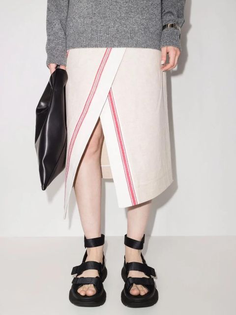 Alexander McQueen Tread flat sandals - Black - zdjęcie produktu nr 2