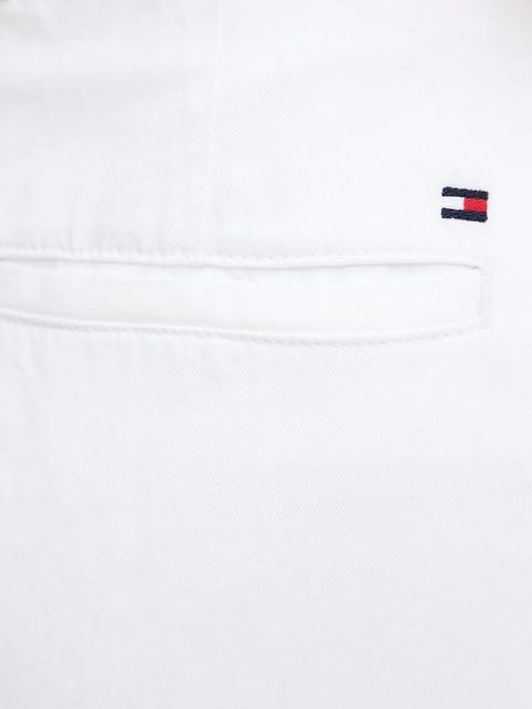 Tommy Hilfiger spodnie damskie kolor biały szerokie high waist WW0WW45780