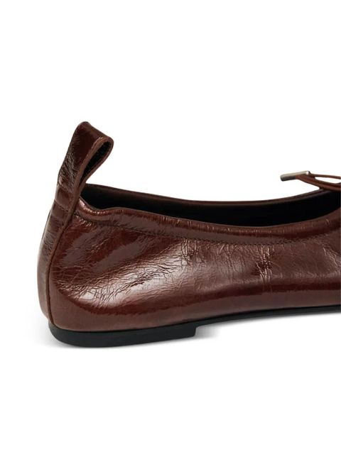 ALOHAS Rosalind leather ballet flats - Brown