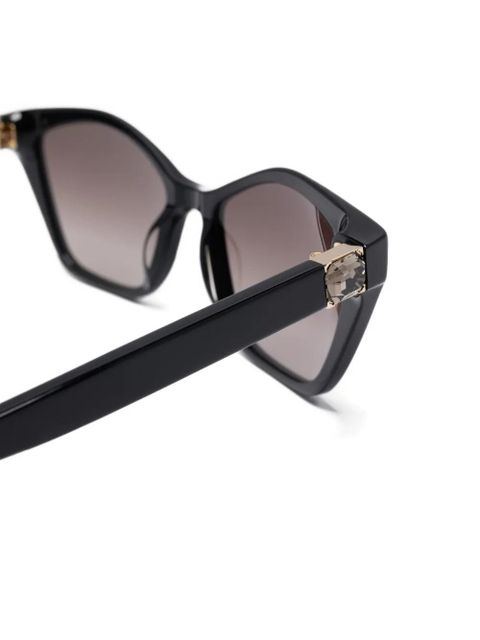 Aspinal Of London Chelsea crystal-embellished sunglasses - Black