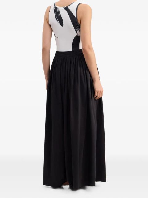 LouLou de Saison Naya gathered flared long skirt - Black