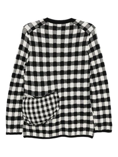 Comme Des Garçons checked jumper - Black - zdjęcie produktu nr 2
