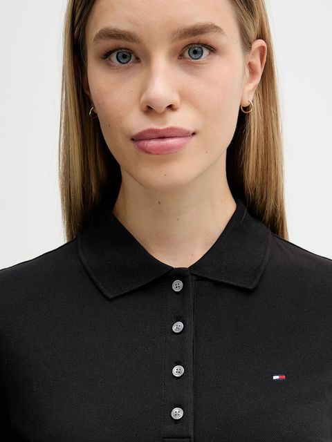 Tommy Hilfiger polo damski kolor czarny WW0WW43225