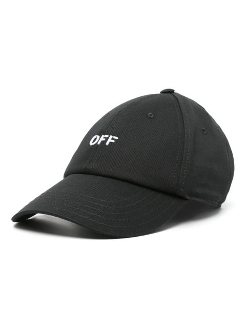 Off-White logo-embroidered baseball cap - Black - zdjęcie produktu nr 1