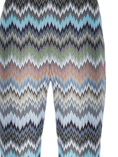 Missoni chevron flared trousers - Blue - zdjęcie produktu nr 2