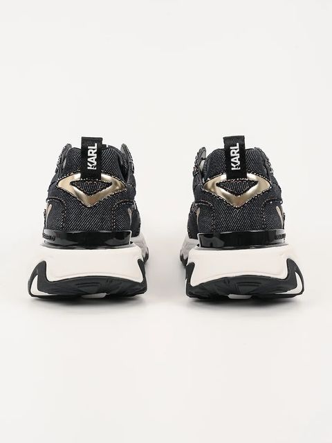 Karl Lagerfeld sneakersy skórzane BLAZE damskie kolor granatowy KL62425D