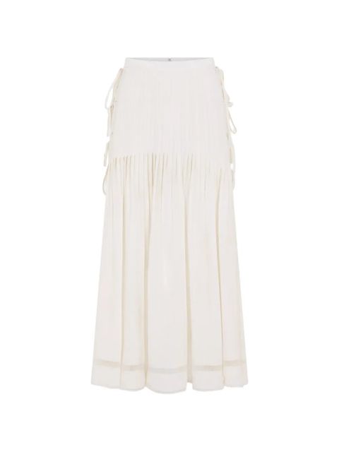 Rabanne lace side bow midi skirt - Neutrals - zdjęcie produktu nr 1