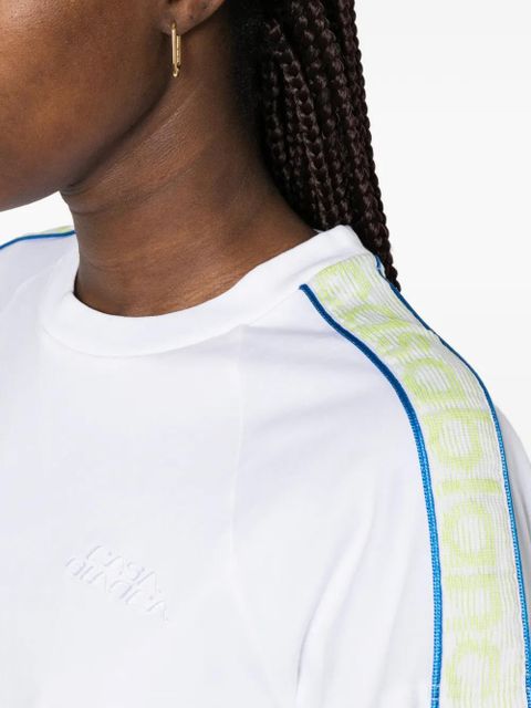 Casablanca shoulder tape T-shirt - White