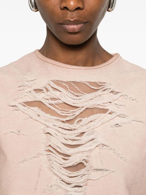 Diesel T-Yasi-S1 distressed sleeveless top - Neutrals