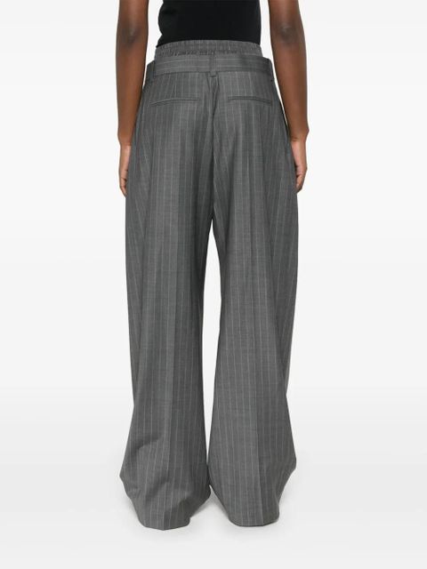 Alexander Wang boxer-detail pleated trousers - Grey