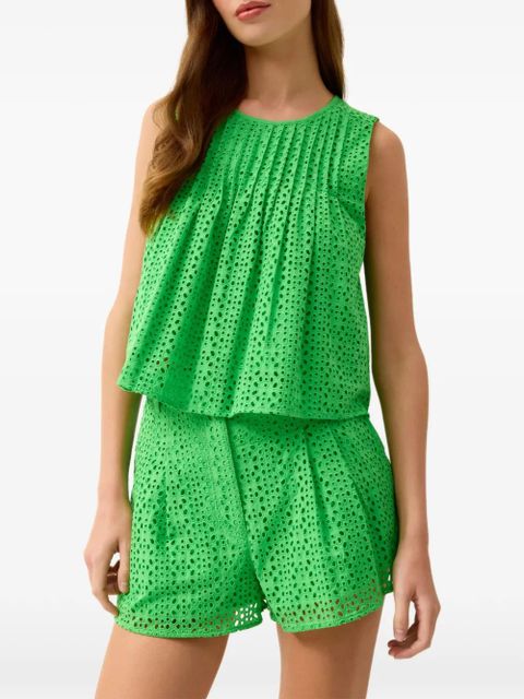 Marie Oliver Eletta eyelet top - Green - zdjęcie produktu nr 2