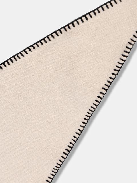 Morgan szalik damski kolor beżowy gładki 5ELCO - zdjęcie produktu nr 2