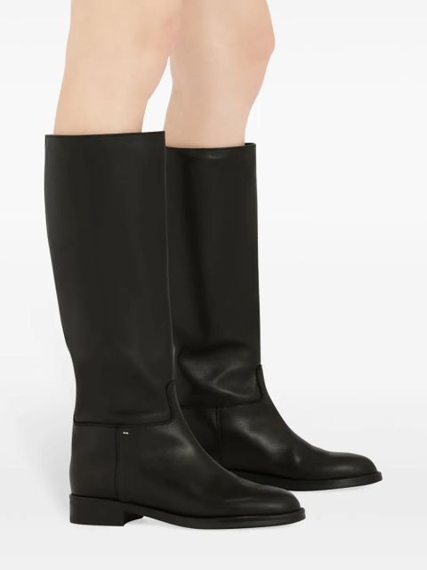 Giuseppe Zanotti Nourine leather mid-calf boots - Black