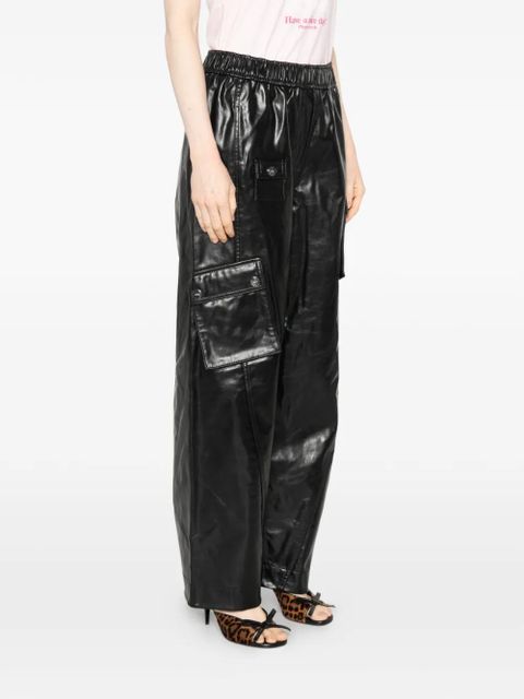 GANNI cargo trousers - Black