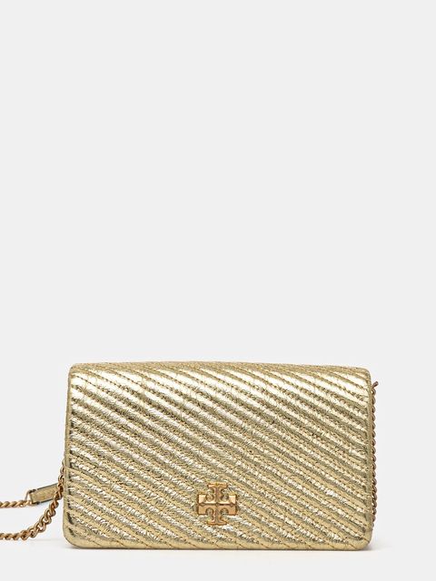 Tory Burch torebka skórzana Kira kolor złoty 162140.700