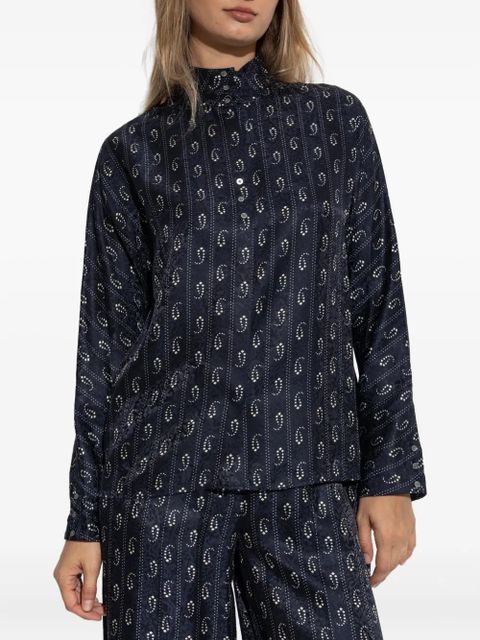 Tory Burch paisley print blouse - Blue