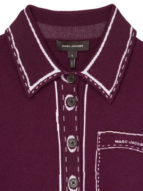 Marc Jacobs button-down knitted top - Red