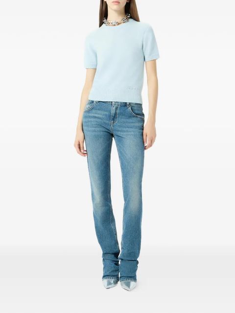 Blumarine short-sleeve sweater - Blue - zdjęcie produktu nr 2