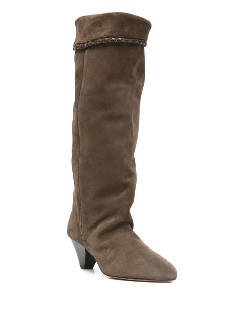 ISABEL MARANT 60mm Elita suede boots - Green - zdjęcie produktu nr 2