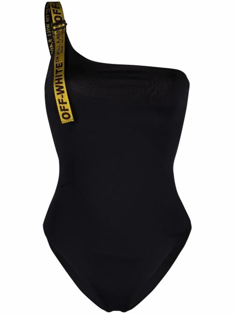 Off-White Industrial strap asymmetric swimsuit - Black - zdjęcie produktu nr 1