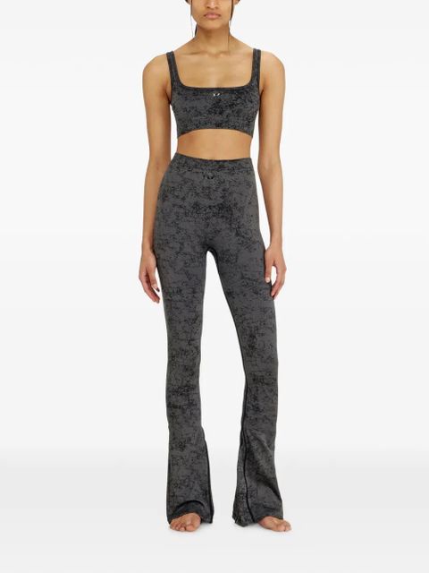 Diesel Fared printed leggings - Grey