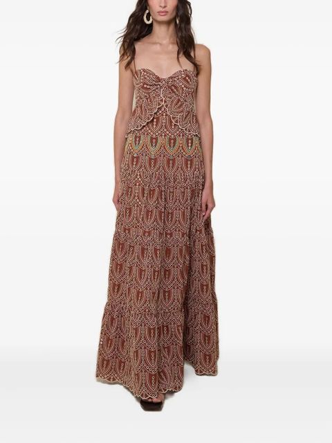 Johanna Ortiz Entre Flechas embroidered-details maxi dress - zdjęcie produktu nr 2