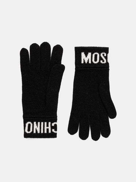 Moschino rękawiczki wełniane