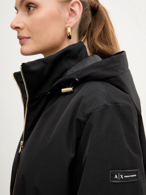Armani Exchange kurtka kolor czarny przejściowa XW000712 AF16215