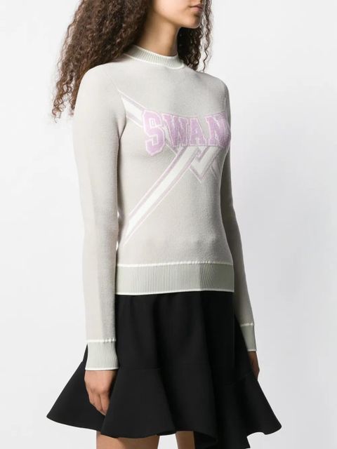 Off-White Swans knitted sweater - Neutrals