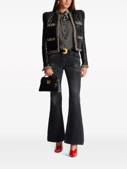 Balmain paisley-print silk shirt - Black