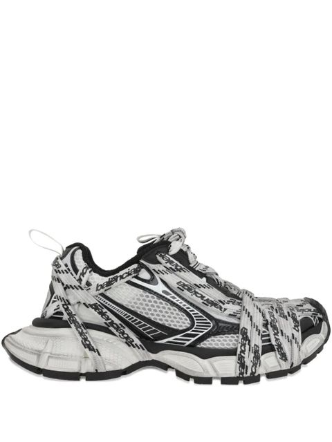 Balenciaga lace-up logo sneakers - White